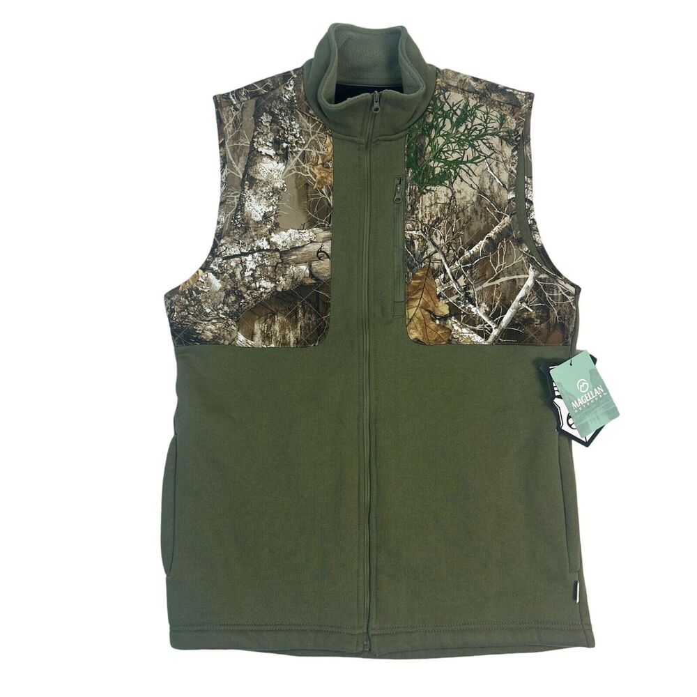 Magellan Camo Sweater Vest Realtree Classic Fit Color Hickory Canyon Mens Sz S